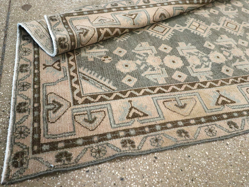 Vintage Persian Malayer Throw Rug, No.32793 - Gss