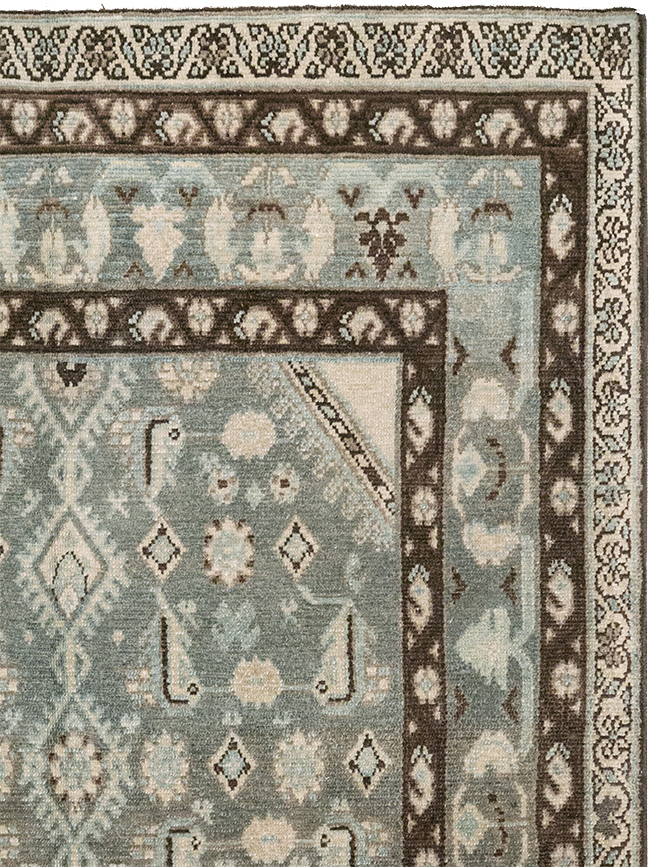 Vintage Persian Malayer Throw Rug, No.32794 - Gss