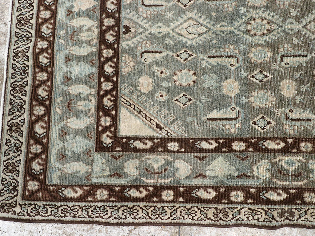 Vintage Persian Malayer Throw Rug, No.32794 - Gss