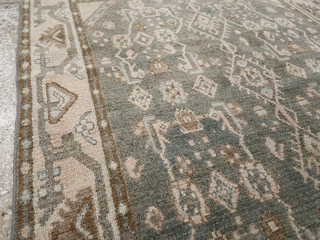 Vintage Persian Malayer Throw Rug, No.32795 - Gss