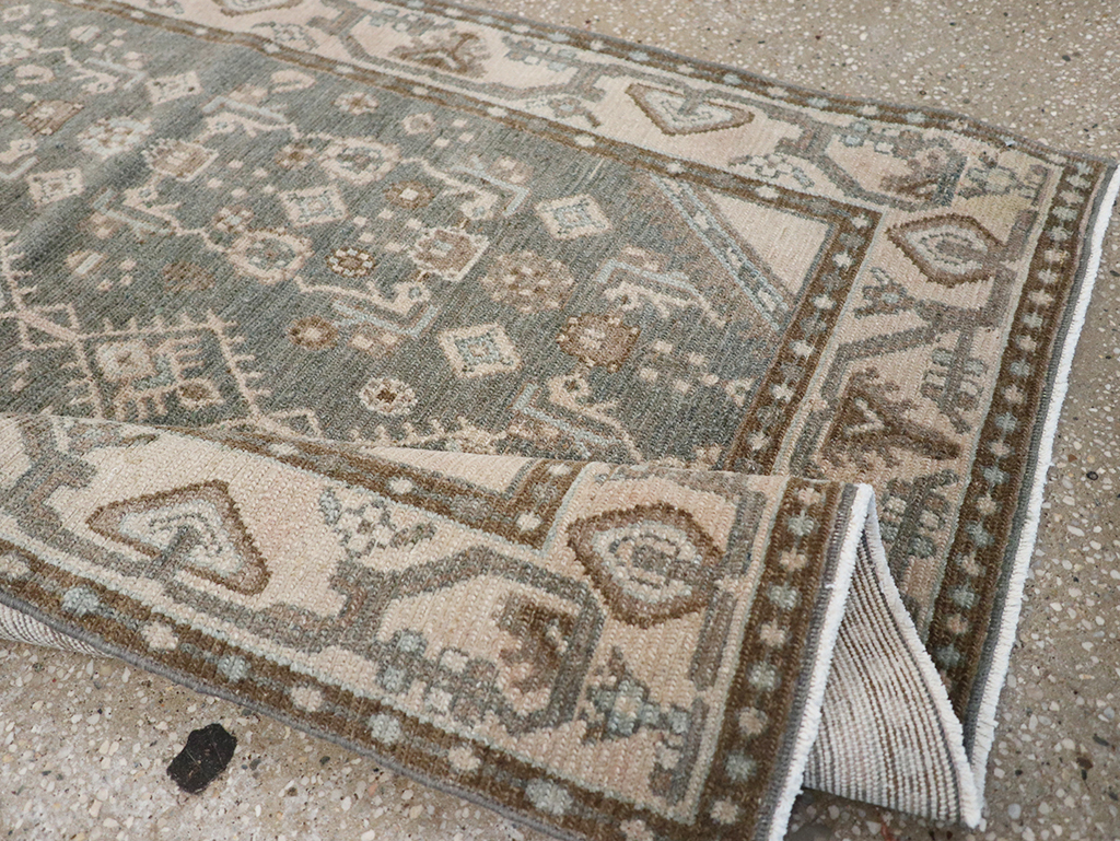 Vintage Persian Malayer Throw Rug, No.32795 - Gss