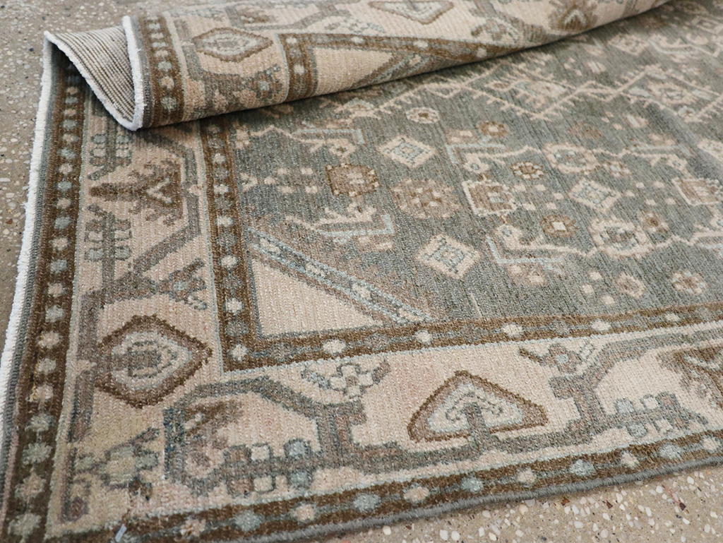 Vintage Persian Malayer Throw Rug, No.32795 - Gss