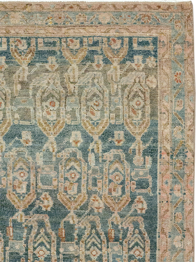 Vintage Persian Malayer Throw Rug, No.32796 - Gss