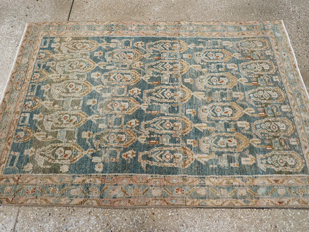 Vintage Persian Malayer Throw Rug, No.32796 - Gss