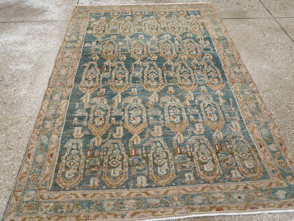 Vintage Persian Malayer Throw Rug, No.32796 - Gss