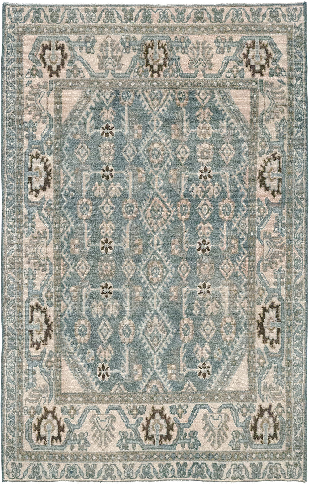 Vintage Persian Malayer Throw Rug, No.32797 - Gss