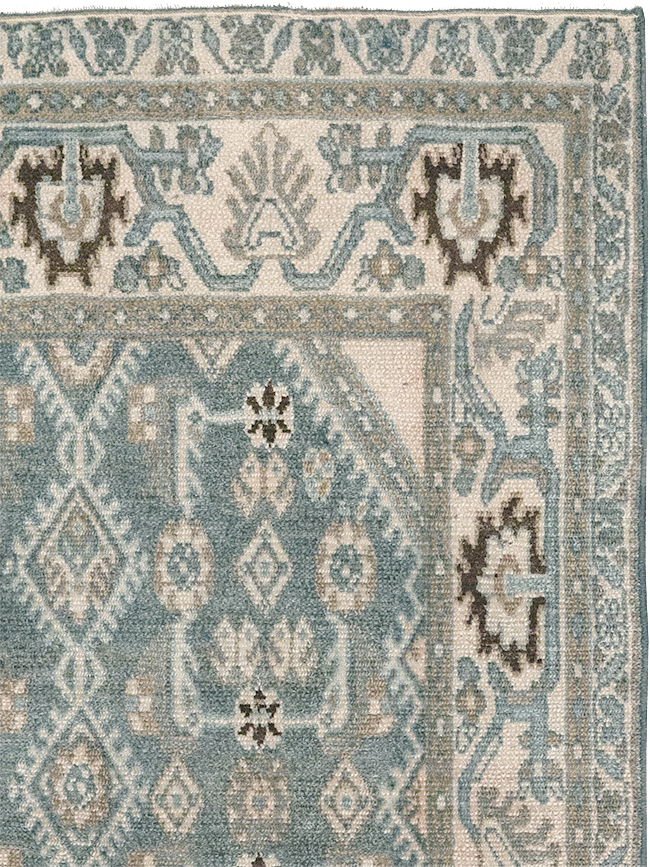 Vintage Persian Malayer Throw Rug, No.32797 - Gss