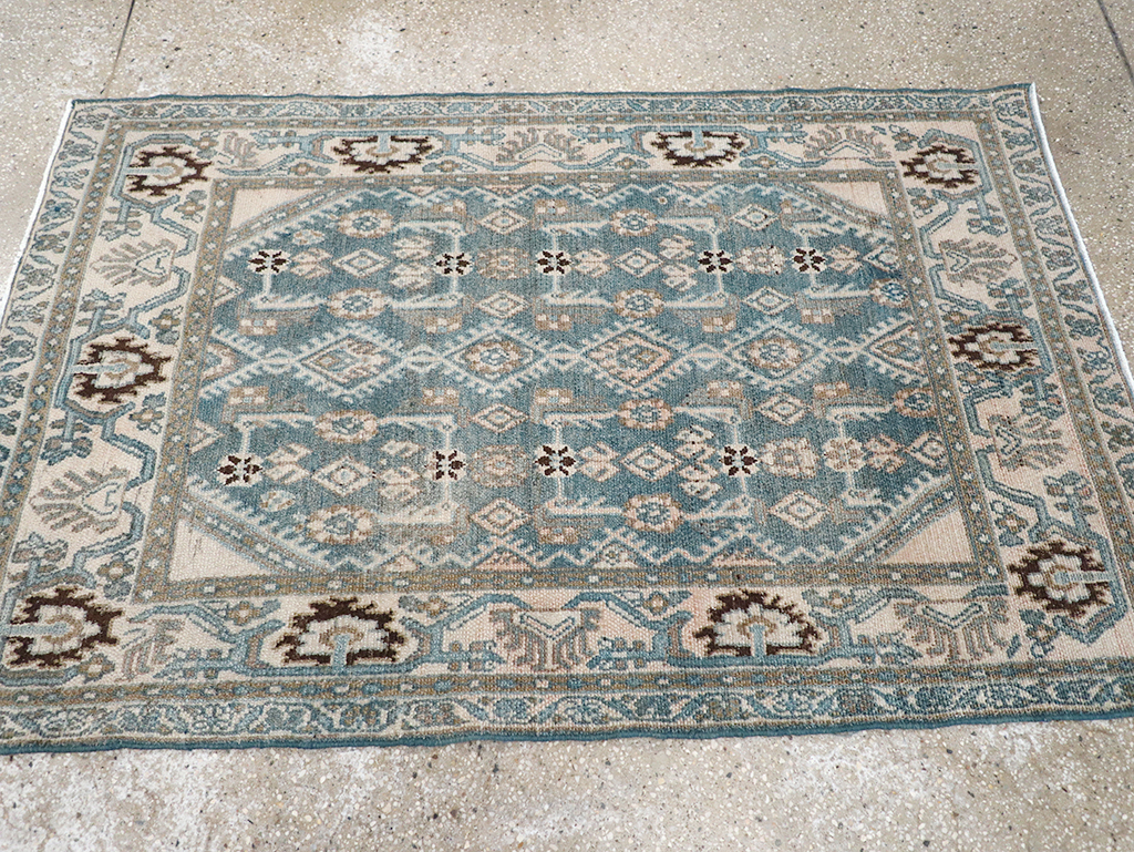 Vintage Persian Malayer Throw Rug, No.32797 - Gss