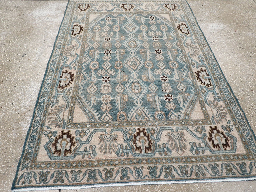 Vintage Persian Malayer Throw Rug, No.32797 - Gss