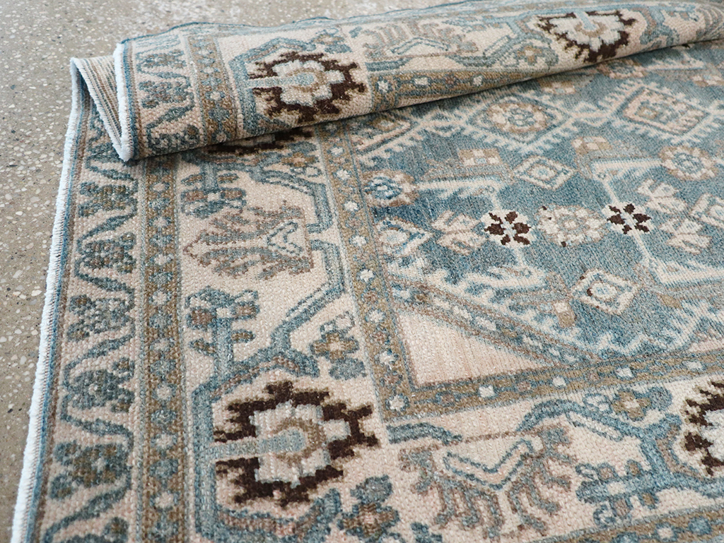 Vintage Persian Malayer Throw Rug, No.32797 - Gss