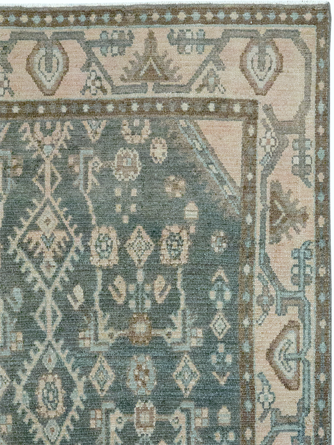 Vintage Persian Malayer Throw Rug, No.32798 - Gss