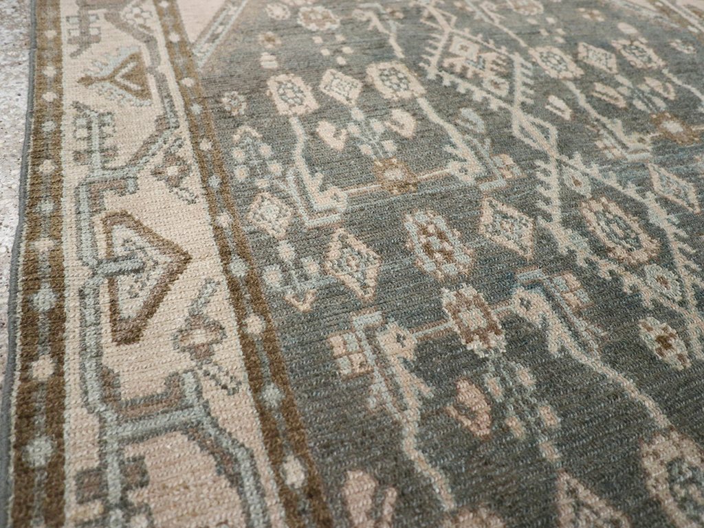 Vintage Persian Malayer Throw Rug, No.32798 - Gss