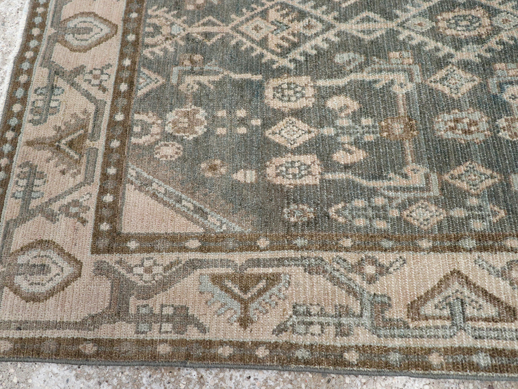 Vintage Persian Malayer Throw Rug, No.32798 - Gss