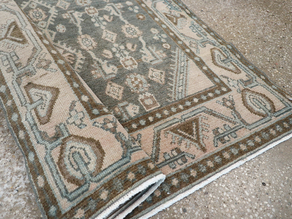 Vintage Persian Malayer Throw Rug, No.32798 - Gss