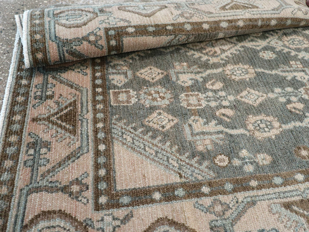 Vintage Persian Malayer Throw Rug, No.32798 - Gss