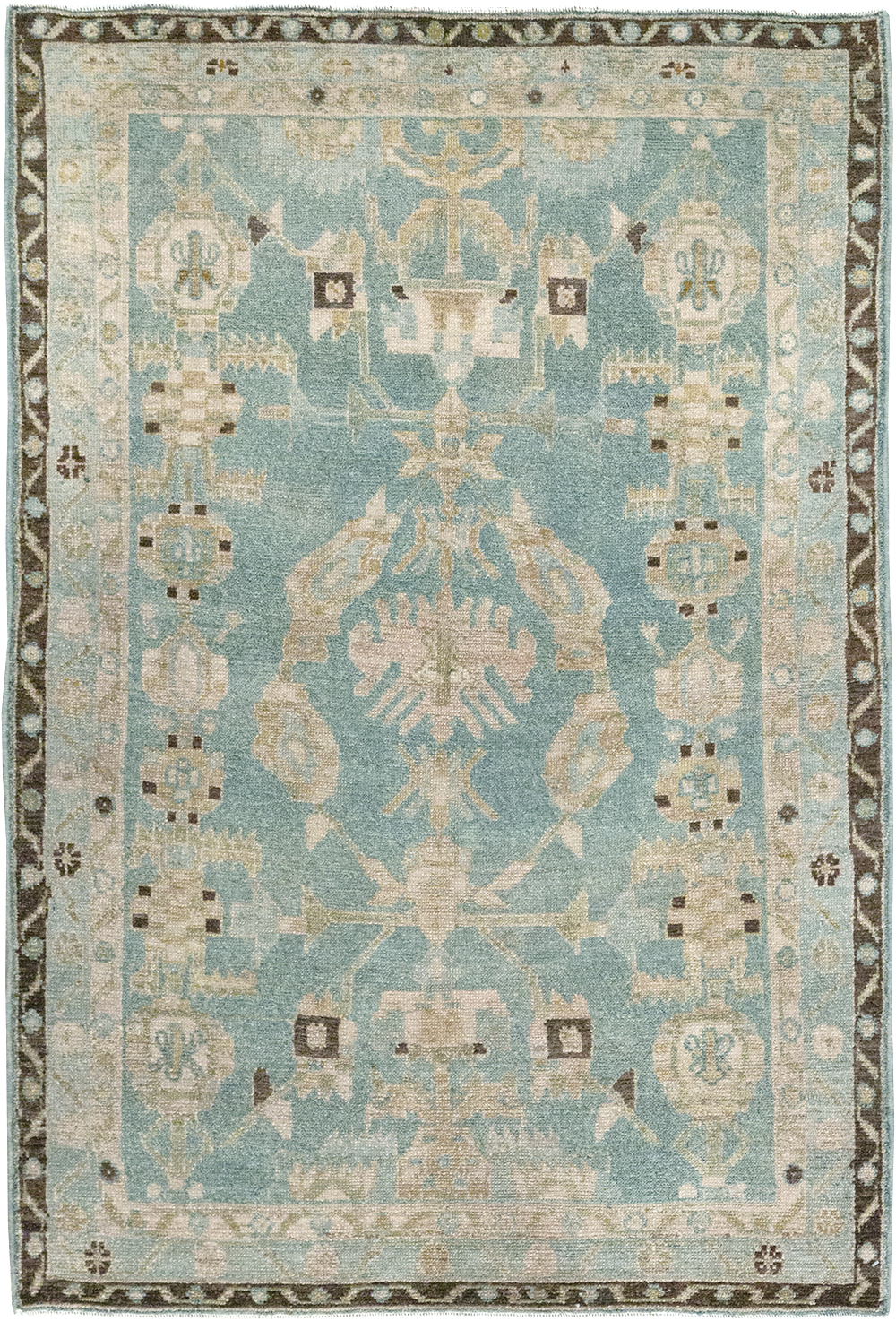 Vintage Persian Malayer Throw Rug, No.32799 - Gss
