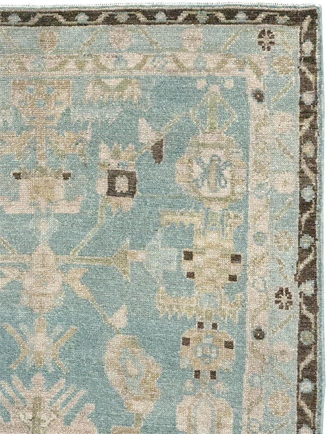 Vintage Persian Malayer Throw Rug, No.32799 - Gss