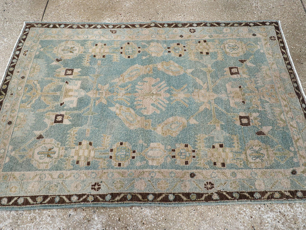 Vintage Persian Malayer Throw Rug, No.32799 - Gss