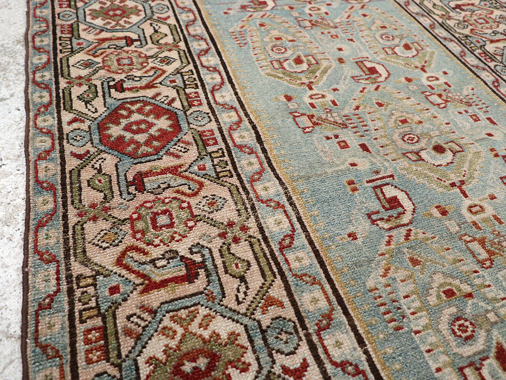 Vintage Persian Malayer Throw Rug, No.32800 - Gss