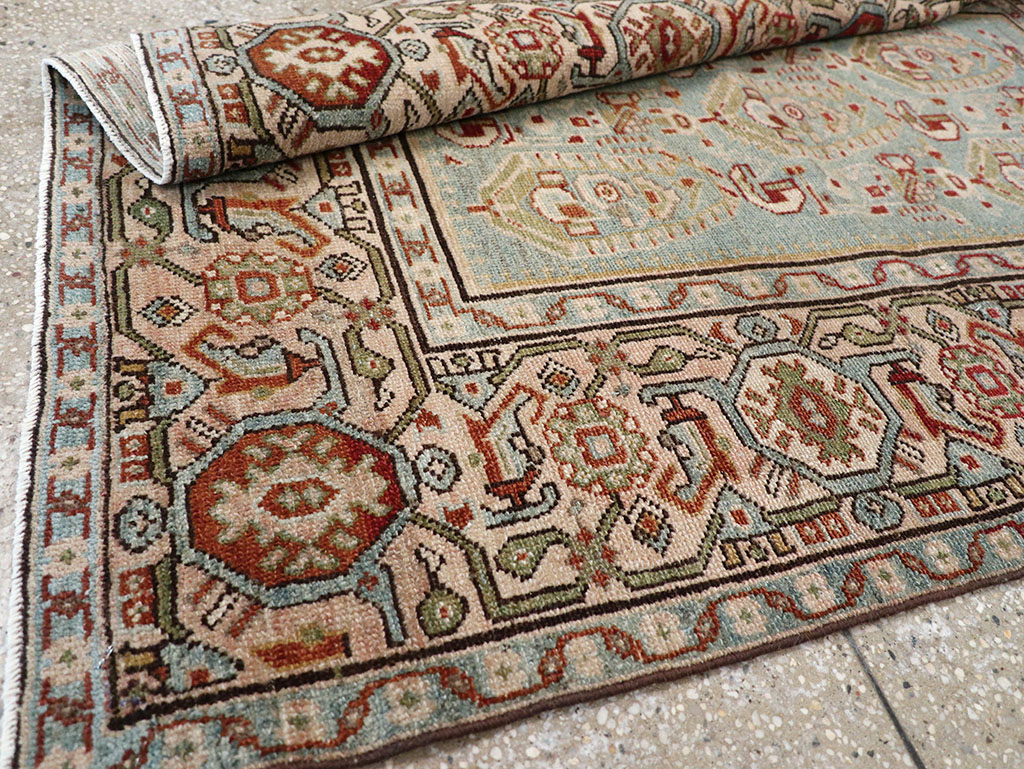 Vintage Persian Malayer Throw Rug, No.32800 - Gss