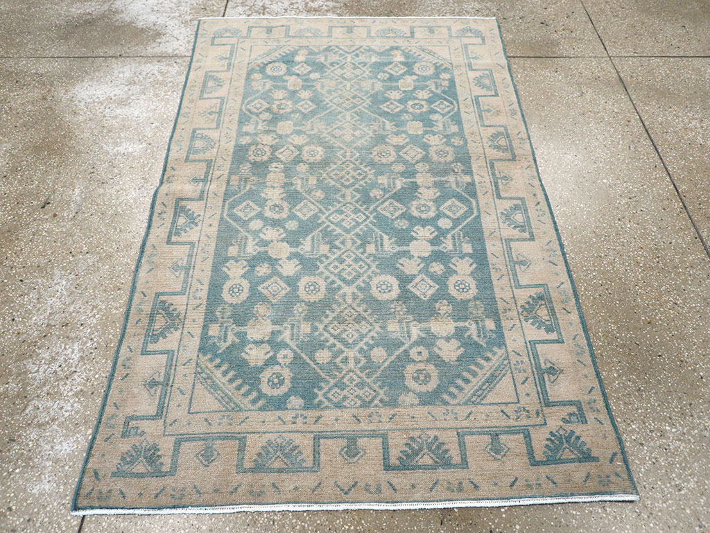 Vintage Persian Malayer Throw Rug, No.32801 - Gss