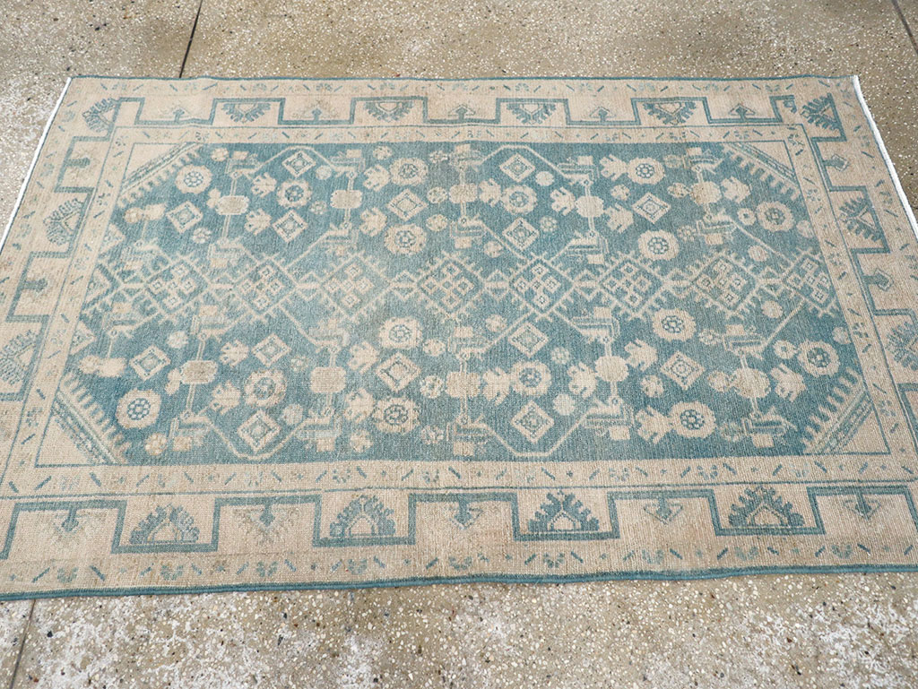 Vintage Persian Malayer Throw Rug, No.32801 - Gss