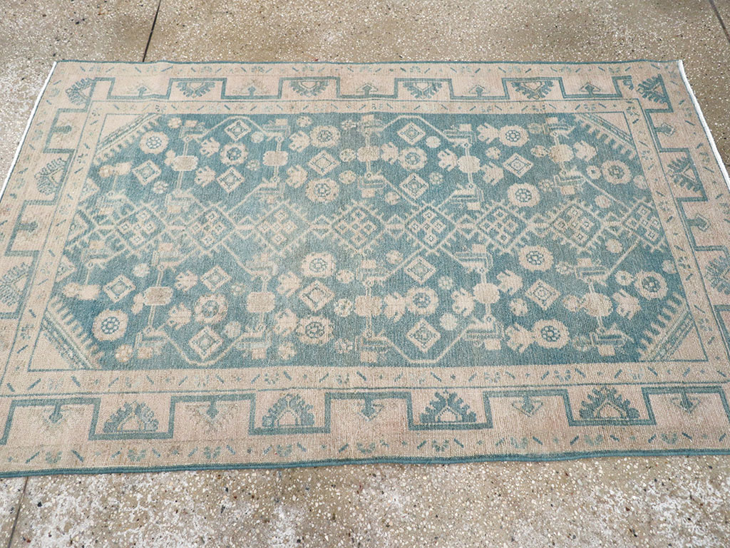 Vintage Persian Malayer Throw Rug, No.32801 - Gss