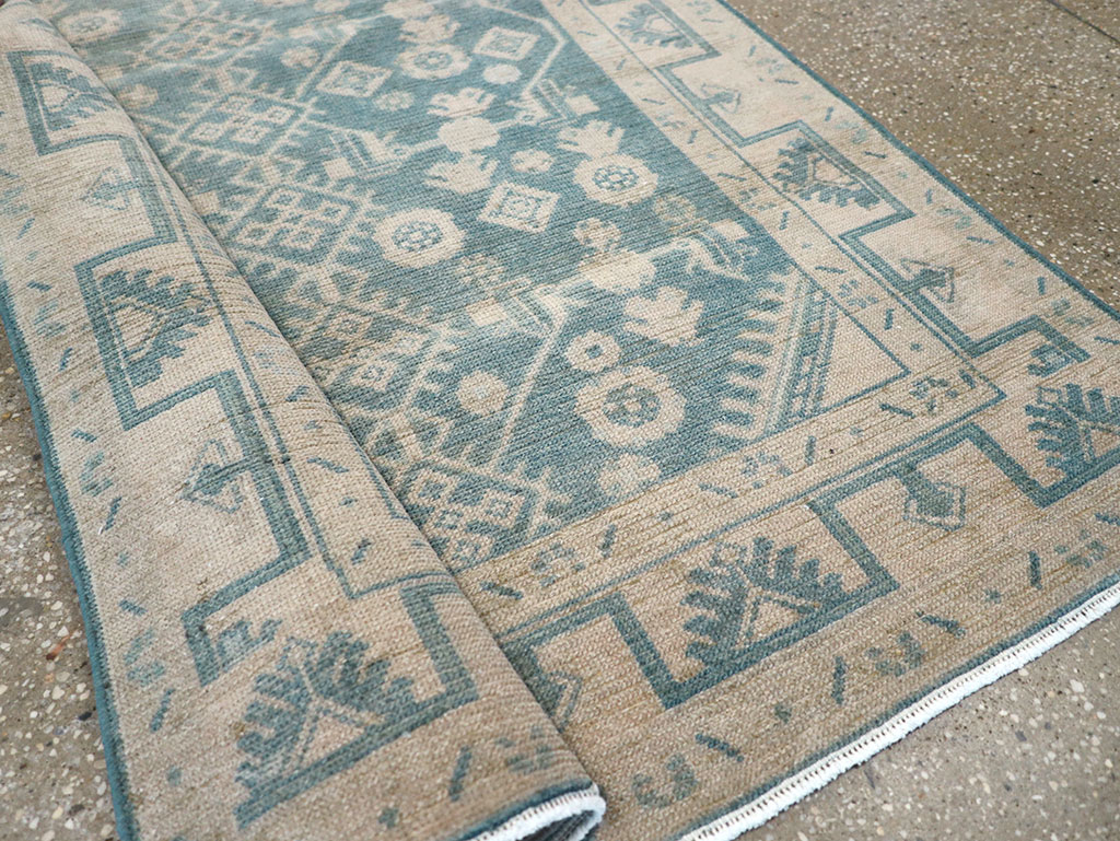 Vintage Persian Malayer Throw Rug, No.32801 - Gss