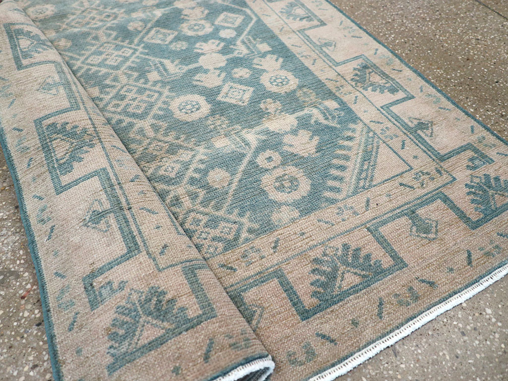 Vintage Persian Malayer Throw Rug, No.32801 - Gss