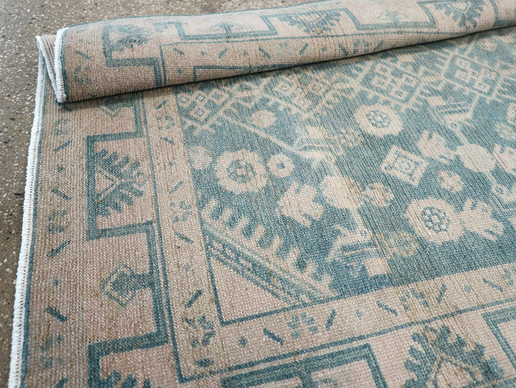 Vintage Persian Malayer Throw Rug, No.32801 - Gss