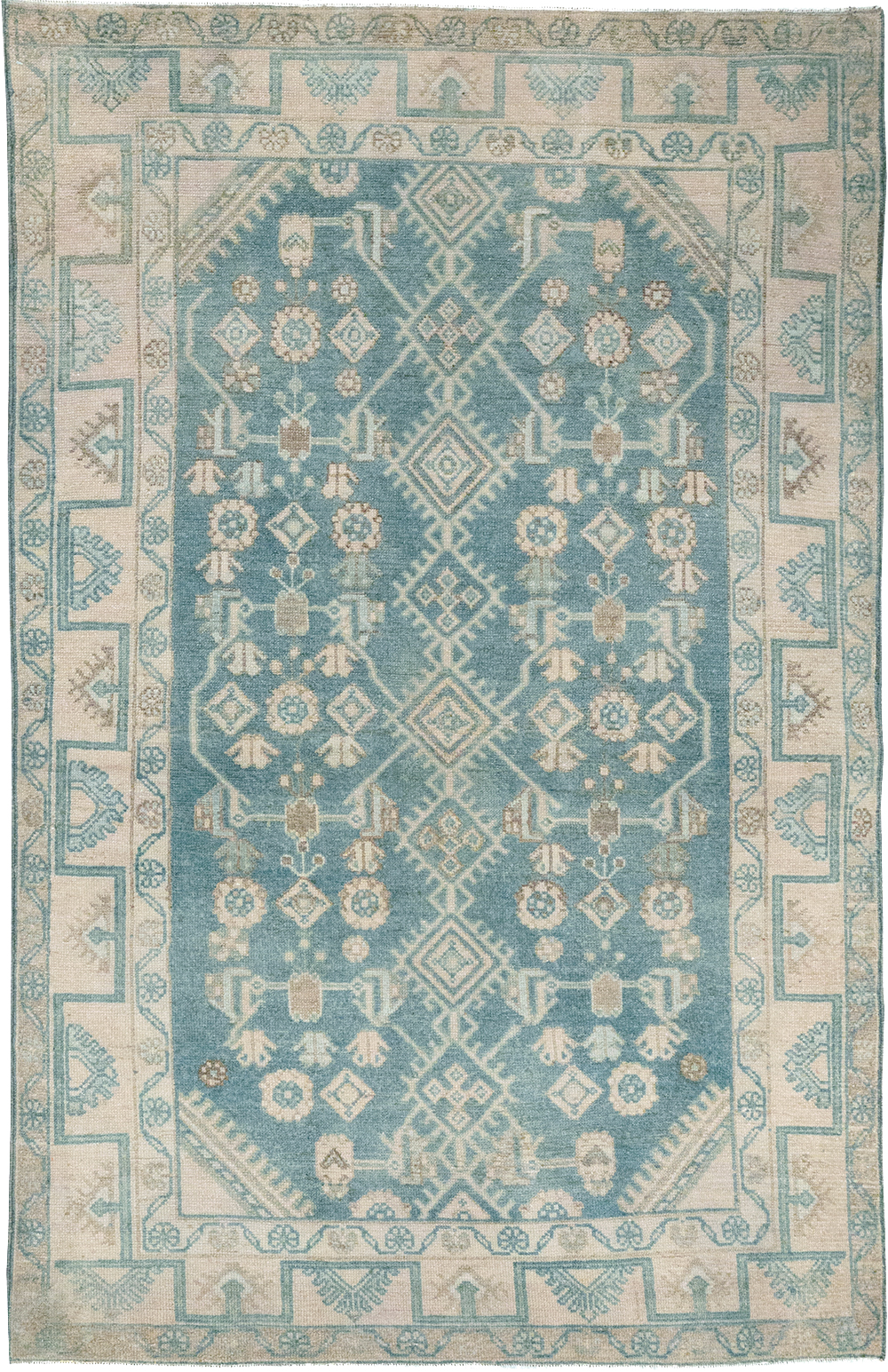 Vintage Persian Malayer Throw Rug, No.32802 - Gss