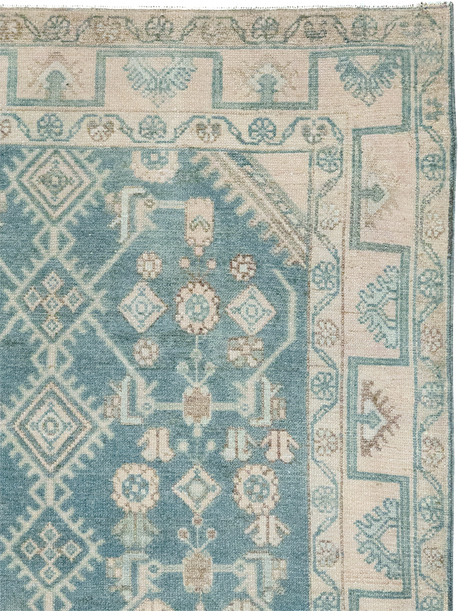 Vintage Persian Malayer Throw Rug, No.32802 - Gss