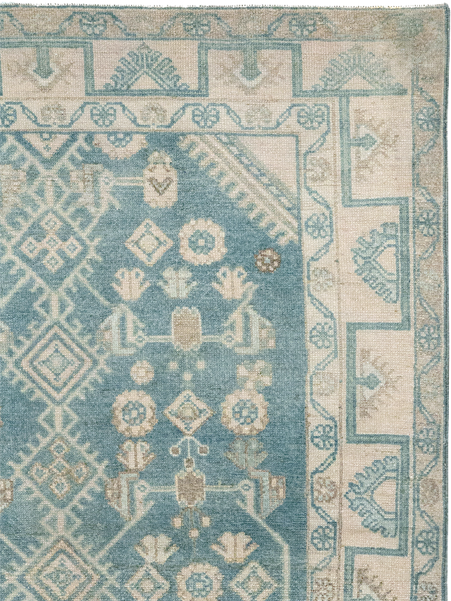 Vintage Persian Malayer Throw Rug, No.32802 - Gss