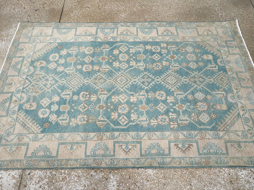 Vintage Persian Malayer Throw Rug, No.32802 - Gss