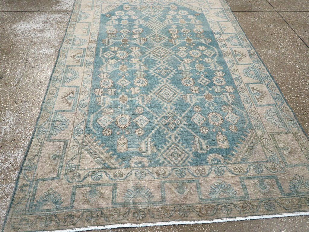 Vintage Persian Malayer Throw Rug, No.32802 - Gss