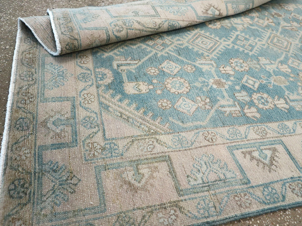 Vintage Persian Malayer Throw Rug, No.32802 - Gss