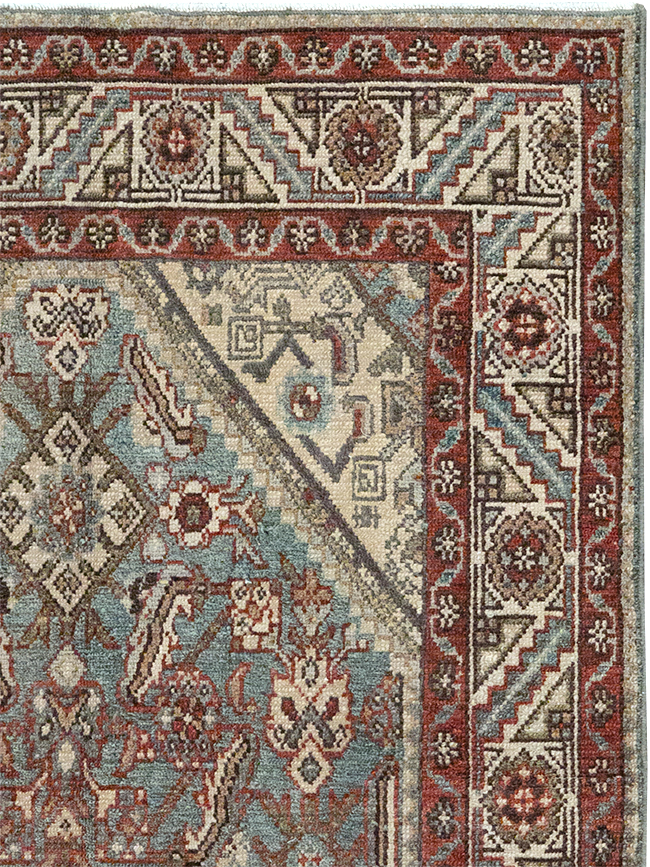 Antique Persian Malayer Throw Rug, No.32803 - Gss