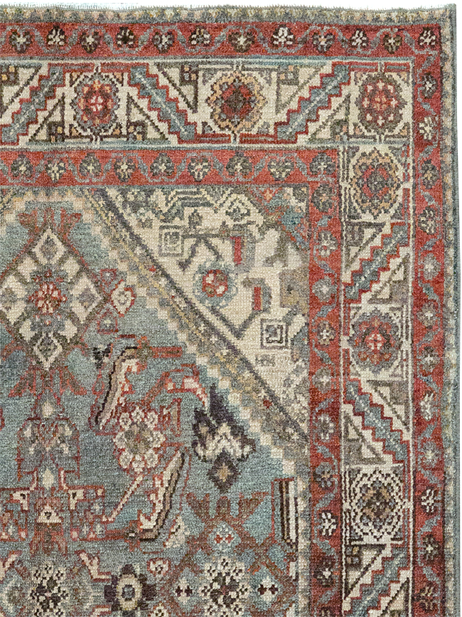 Antique Persian Malayer Throw Rug, No.32803 - Gss