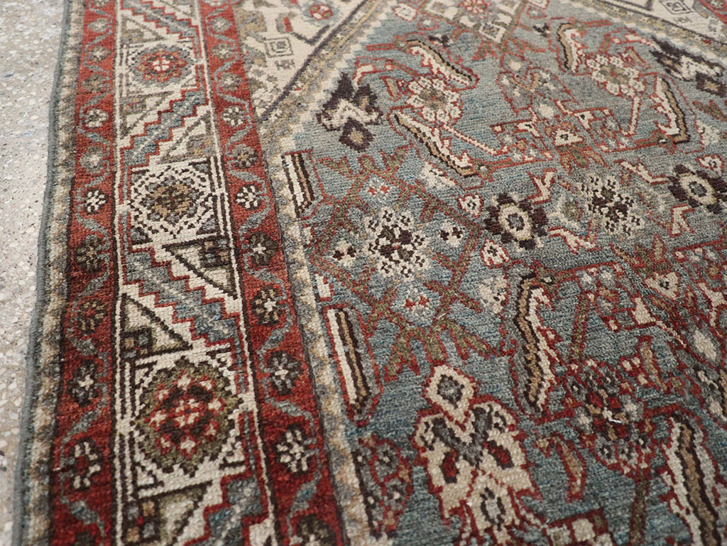Antique Persian Malayer Throw Rug, No.32803 - Gss