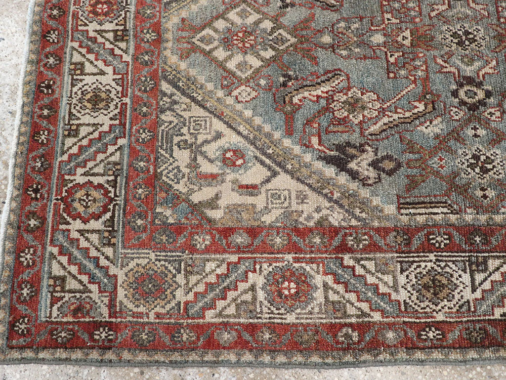 Antique Persian Malayer Throw Rug, No.32803 - Gss