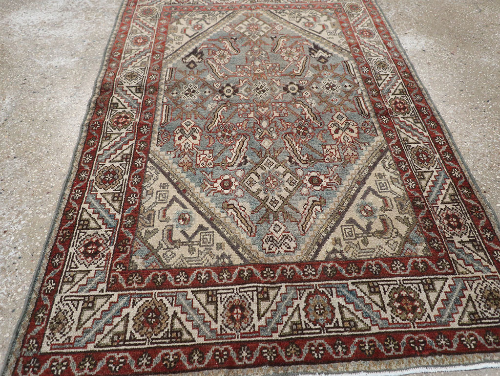 Antique Persian Malayer Throw Rug, No.32803 - Gss