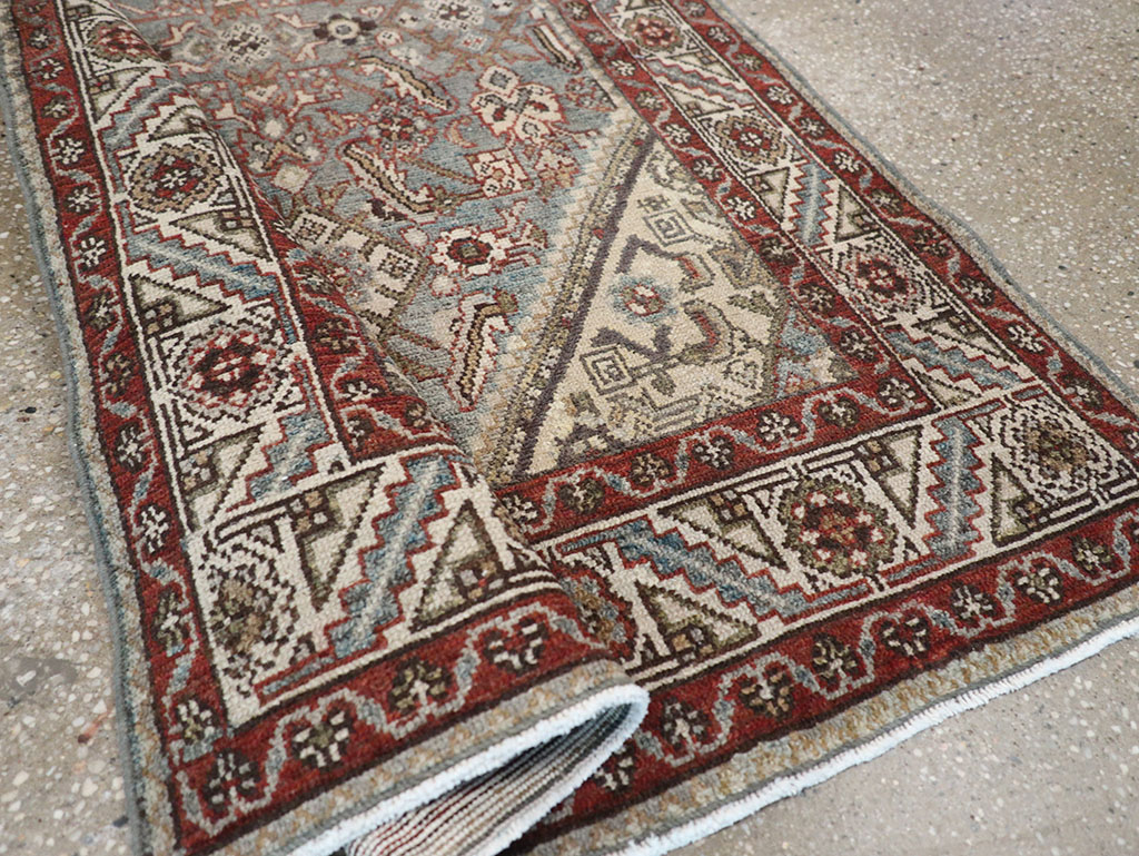 Antique Persian Malayer Throw Rug, No.32803 - Gss