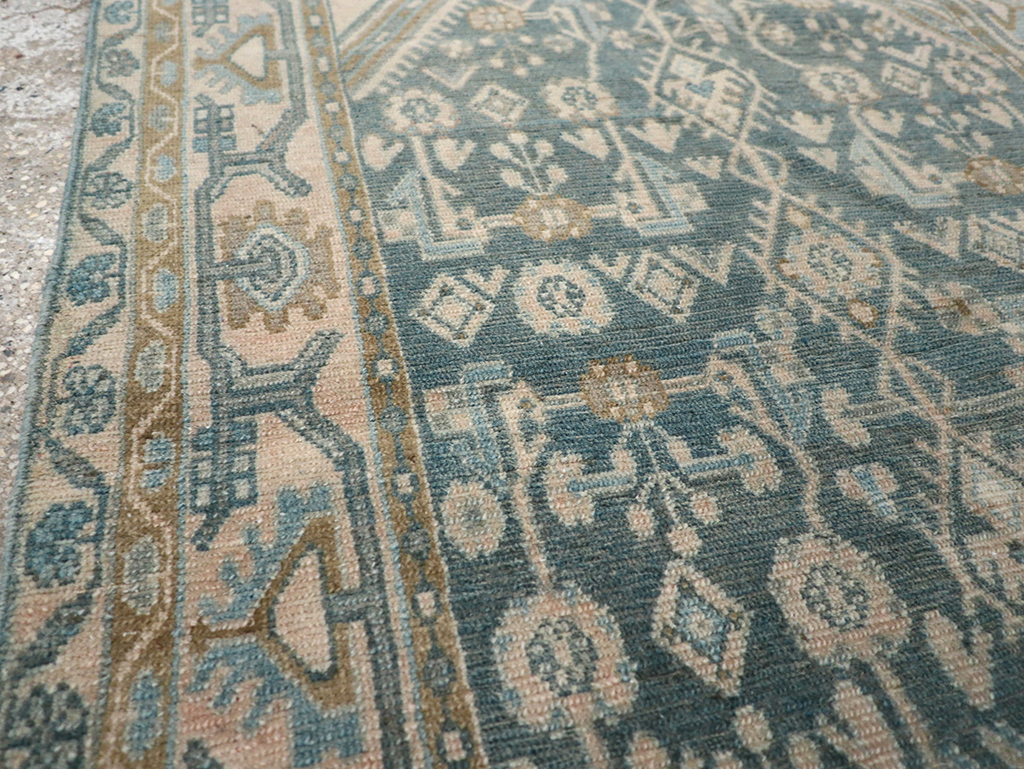 Vintage Persian Malayer Throw Rug, No.32804 - Gss