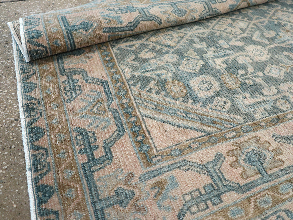 Vintage Persian Malayer Throw Rug, No.32804 - Gss