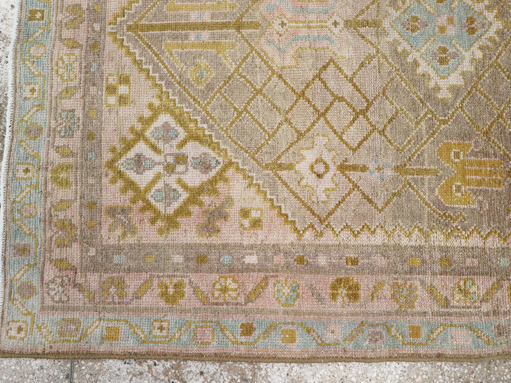 Vintage Persian Malayer Throw Rug, No.32805 - Gss
