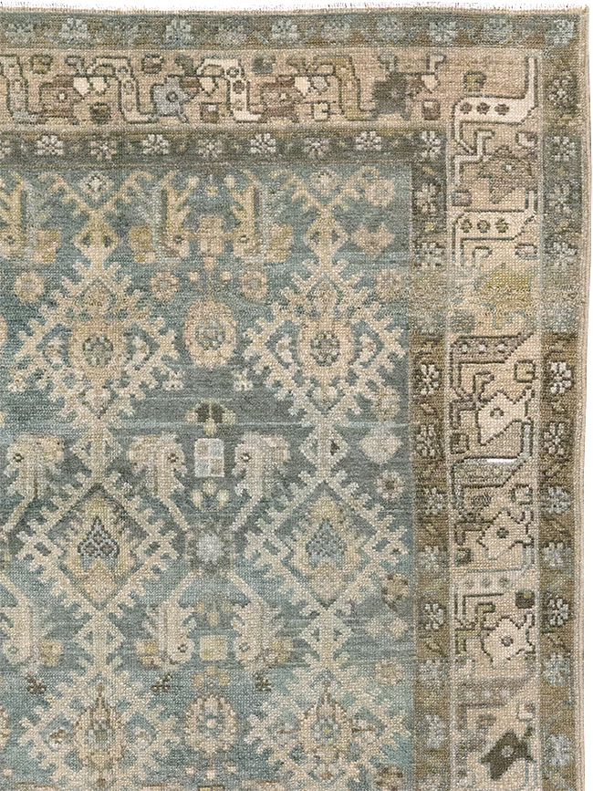 Vintage Persian Malayer Throw Rug, No.32806 - Gss