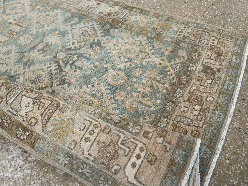 Vintage Persian Malayer Throw Rug, No.32806 - Gss