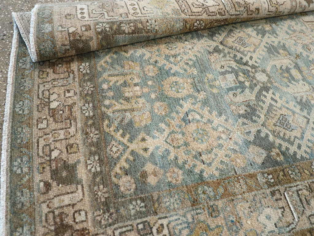 Vintage Persian Malayer Throw Rug, No.32806 - Gss