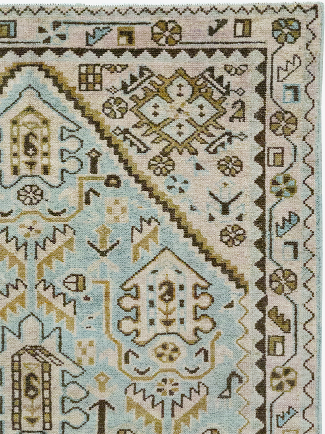 Vintage Persian Malayer Throw Rug, No.32807 - Gss