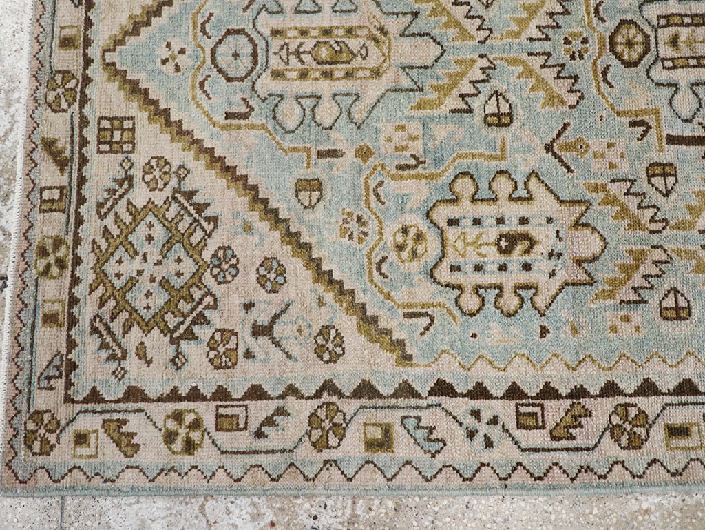 Vintage Persian Malayer Throw Rug, No.32807 - Gss